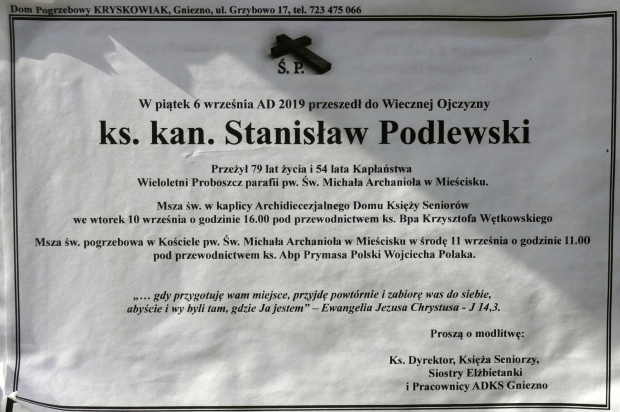 ks. kan. Stanisław Podlewski_klepsydra