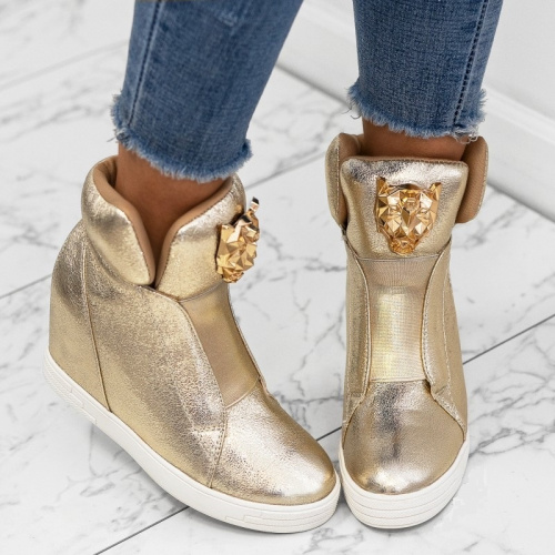 high heel wedge sneakers