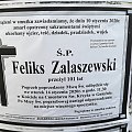 Feliks Zalaszewski 101 lat 1919 2020 #Gniezno #klepsydra