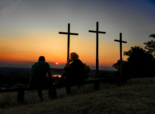 Wzgórze Trzech Krzyży górujące nad Kazimierzem Dolnym
