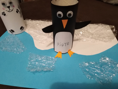 Pingwin i miś polarny