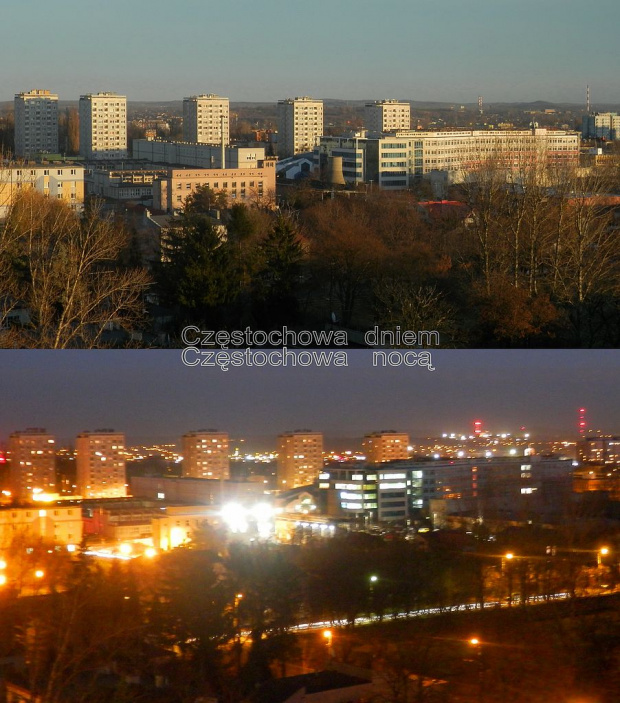 Dwa rzuty dwojgiem oczu na dwa obrazy miasta