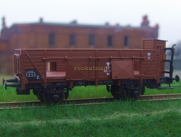 Model wagonu towarowego P.K.P. Skalia 1:87 H0. Epoka II. Konwersja rocketman. #PKP #wagon #towarowy H0