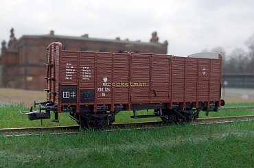 Model wagonu towarowego specjalnego (S) do transportu koni (k) zarządu P.K.P. Skala 1:87 H0. Epoka II. Konwersja rocketman. #PKP #wagon #towarowy H0