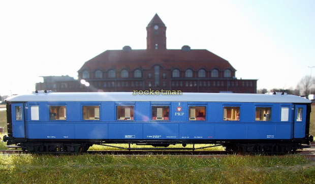 Model salonki PKP z okresu rządów Józefa Piłsudskiego. Numer wagonu 2 posiadała salonka sześcioosiowa. Czteroosiowa mogła mieć numer PKP 1 lub 3. #PKP #Salonka