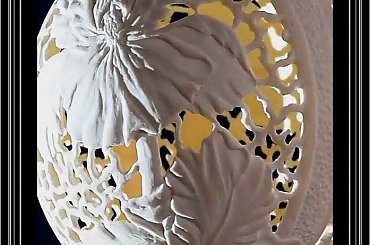 #rzeźbione jajko #irys #rzeźbionejajkostrusie #ażurowejajo #eggart #goleń #carving #prezent