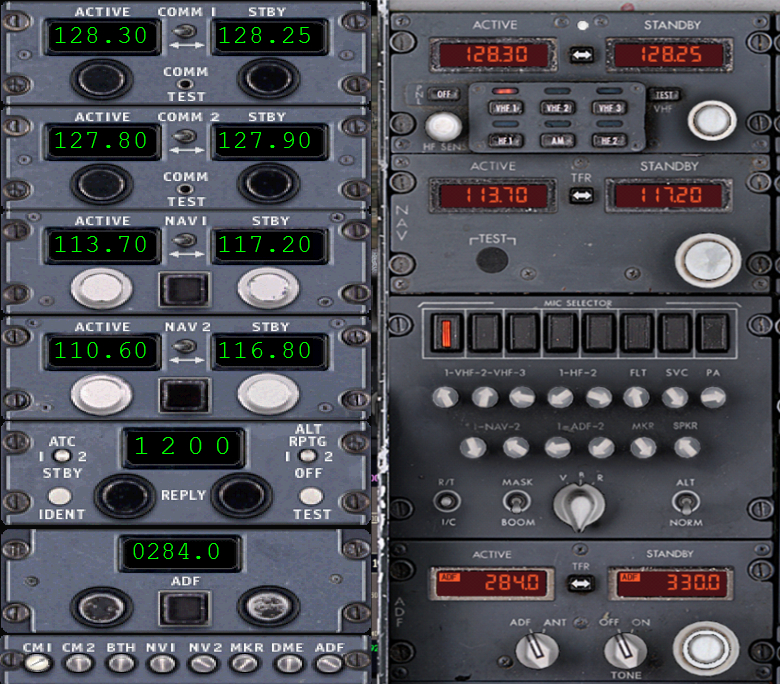 Panel radiowy Boeing 737 do FSX